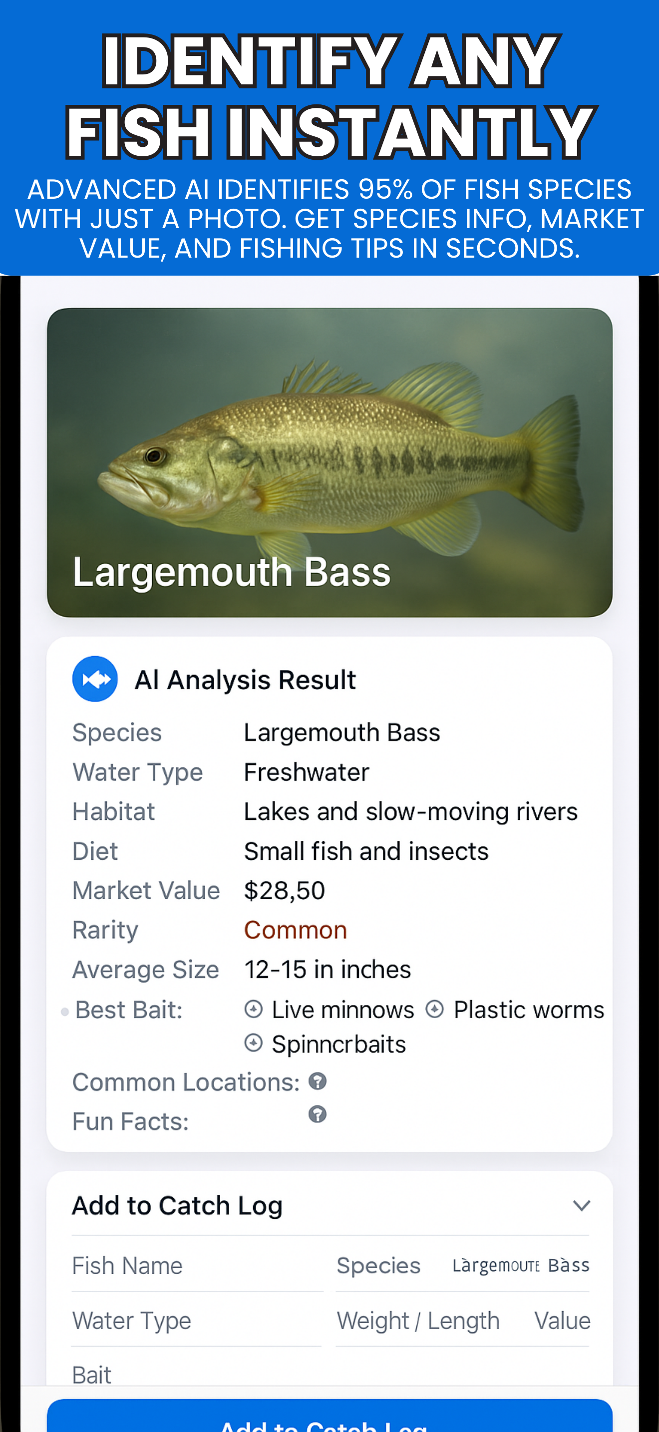 Scanning fish with smartphone